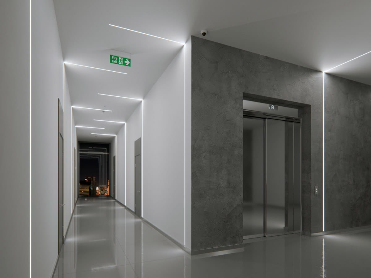 Wizualizacja Profil wpuszczany MONO srebrny anodowany 1m